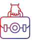 Icon of a hand holding a briefcase