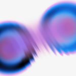 two gradient circles intersecting